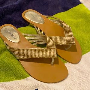 Nature Breeze Glam Goddess Flip Flops Size 11
